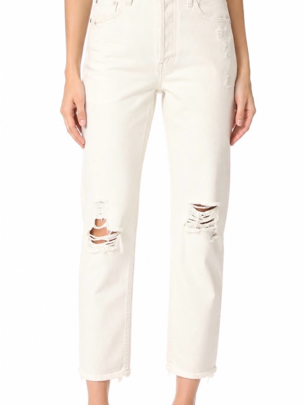 MOTHER The Cheeky Jeans in Almond $275 Retail